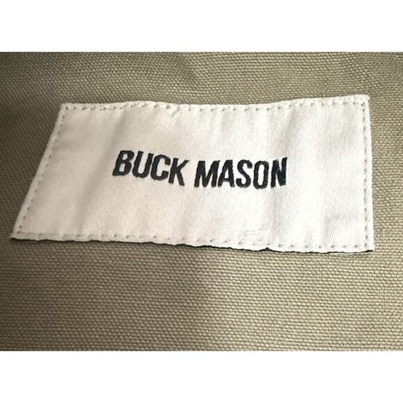 BUCK MASON Men’s Olive Marsh Fern High Desert Canvas Work Button Jacket Small - Picture 10 of 16